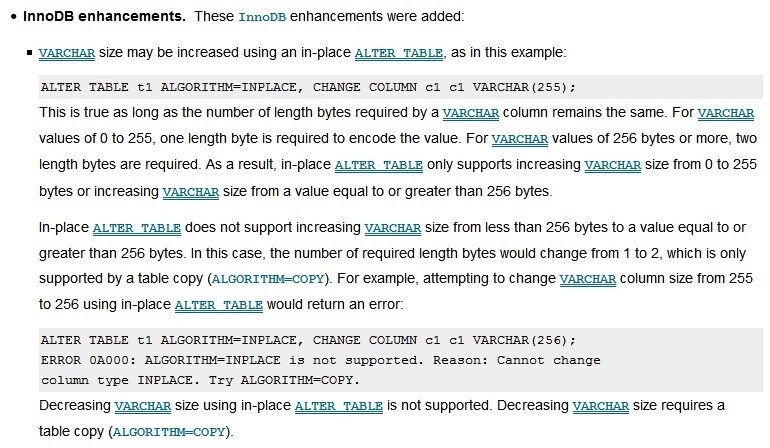 MySQL5.7 加强了在线DDL（varchar字符集）_mysql5.7_05