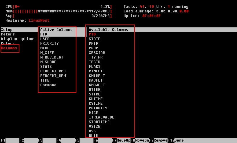 Linux下进程管理工具之（二）：htop_htop_10