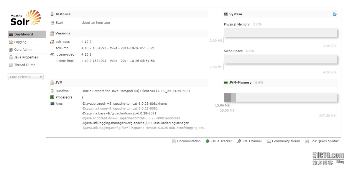 Solr-4.10.x 在Tomcat下的安装_solr-4.10.x  tomat