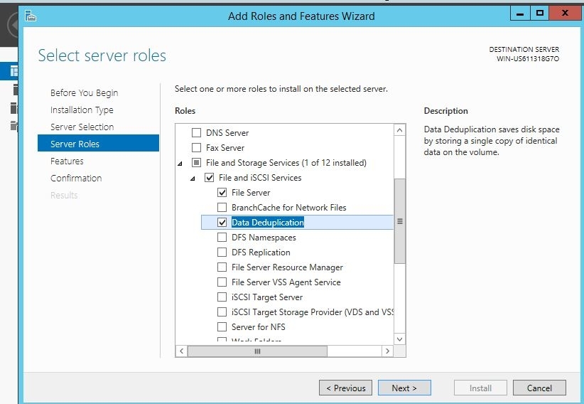 在Windows Server 2012 R2如何安装重复数据删除功能_Windows Server 2012 