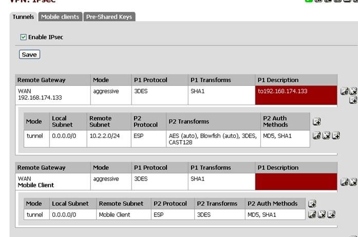 Pfsense ipsec and ipsec mobile 互访+上网流量走中心端_mutual_04