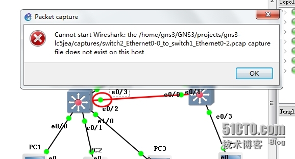 GNS3 1.2.1抓包问题解决方法_交换机