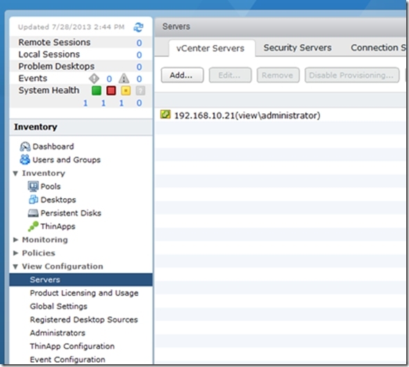 VMware Horzion View 6.0 Part 2 之 vCenter及Composer关联_VMware View Composer_16