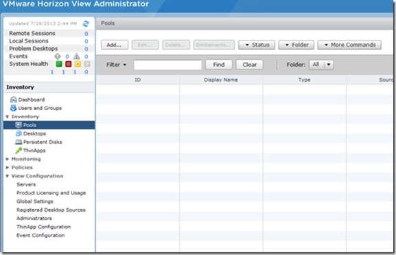 VMware Horzion View 6.0 Part 5 之桌面池的创建_VMware Horizon View