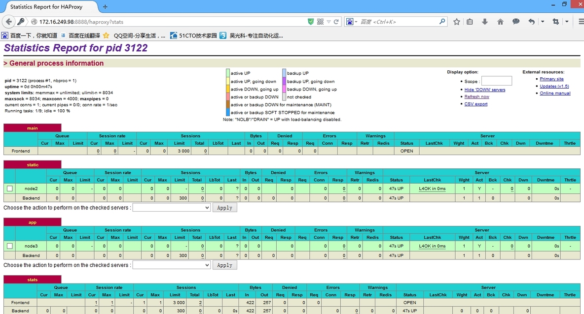 haproxy的web服务负载均衡、动静分离、 MySQL服务负载均衡、状态监控_haproxy的web负载均衡、状态监控_04