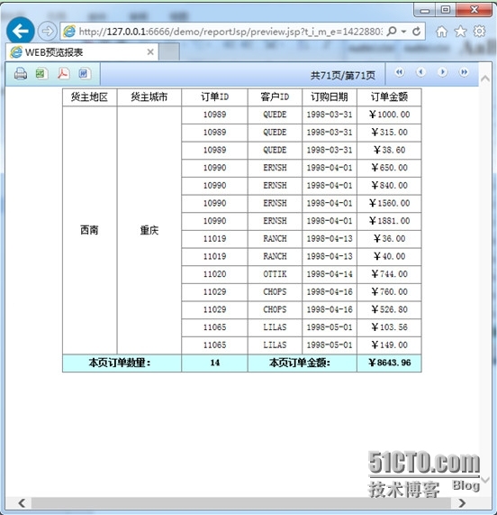 润乾集算报表呈现输出之页内统计_分页内统计_03