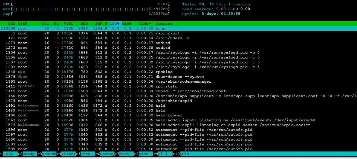 进程管理工具 htop/glances/dstat的使用_进程管理工具