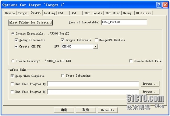 关于C8051F340芯片使用KeiluVision3软件的配置_关于C8051F340芯片使用Keilu_09