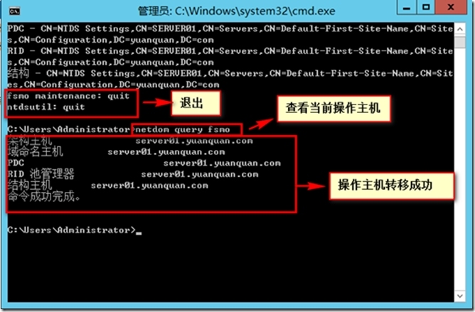 Active Directory 操作主机的转移—命令行_blank_20