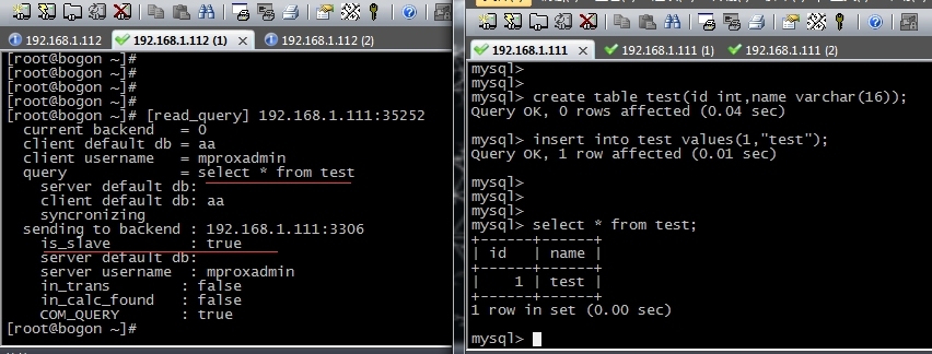 mysql-poxy 实现mysql主从架构读写分离_读写分离_05