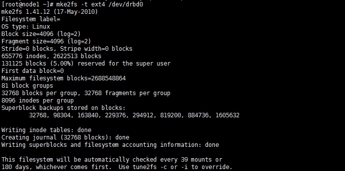 基于Corosync+Pacemaker+DRBD实现MySQL高可用集群_corosync_07