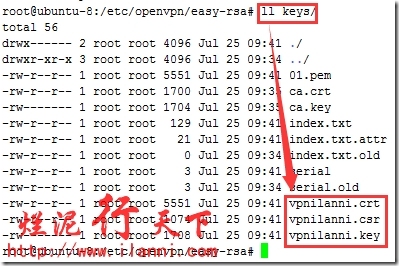 烂泥：ubuntu 14.04搭建OpenVPN服务器_easy-rsa_16