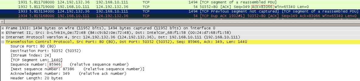 关于wireshark抓包的那点事儿_TCP segment of a rea_18