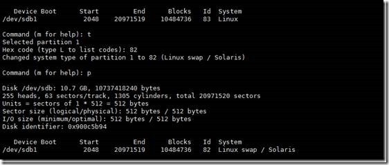 Linux磁盘管理及文件系统管理中命令的使用_target_04