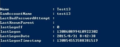  使用PowerShell来查看计算机与用户的最后登录时间_计算机_02