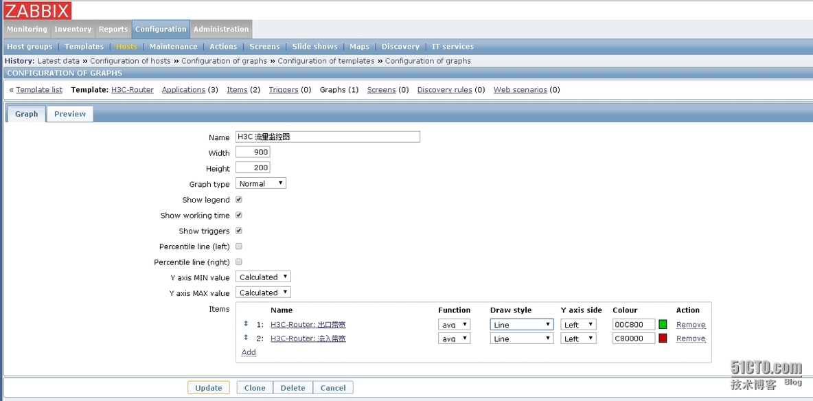 zabbix------监控H3C MSR路由器_zabbix H3C 路由器 SNMP_05