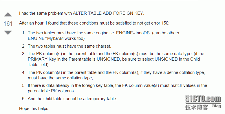 mysql alter table add foreign (errno: 150)添加外键150错误_mysql