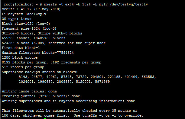 逻辑卷管理器（LVM2）的使用（CentOS6）和快照功能_Linux lvm2 快照_15