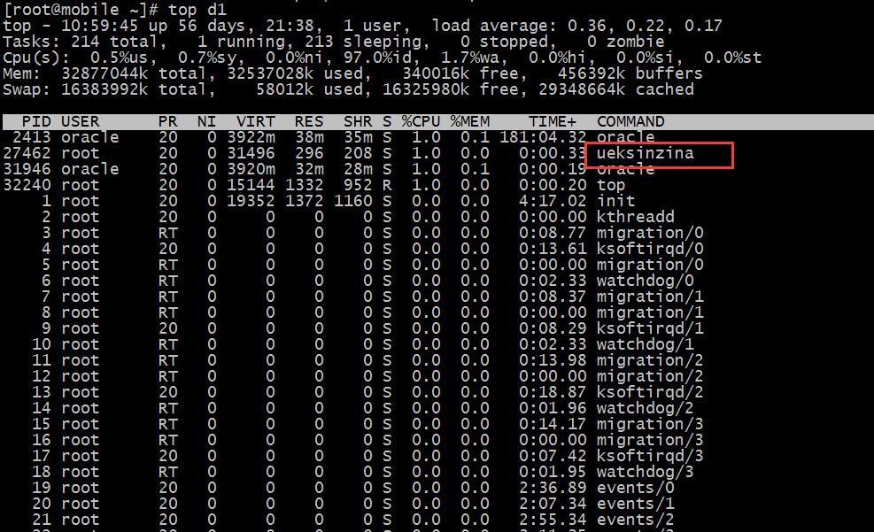 真实记录linux病毒导致带宽跑满的解决过程_数据库_04