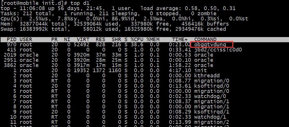 真实记录linux病毒导致带宽跑满的解决过程_oracle_05