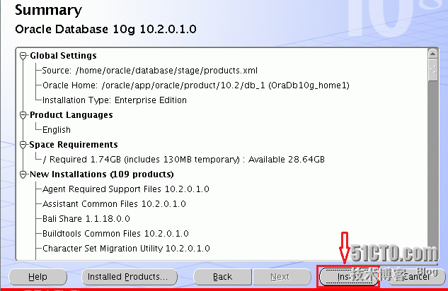 在Redhat 5.5-64bit安装Oracle 10g_Oracle_08