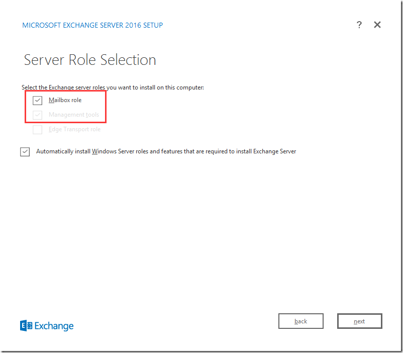 Exchange Server 2016 独立部署/共存部署 （三）—— 安装Exchange程序_共存_05