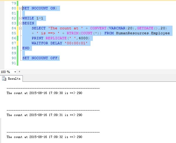 SQL Server实现类似于自动刷新数据的功能_应用_02