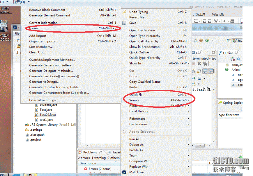 Eclipse中格式化代码_java