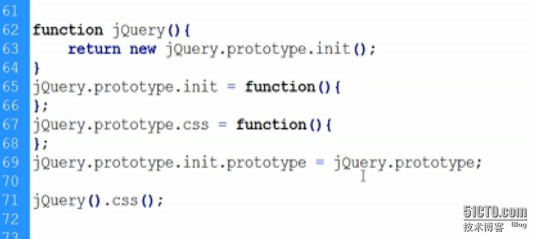  jquery源码；是怎么实现直接调用$()函数原型上的方法的？_ jquery源码；是怎么实现直接调用$