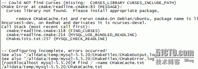 linux环境下安装mysql5.5报错_安装