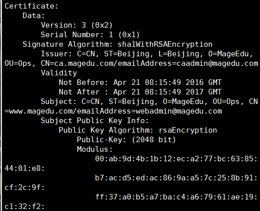 学习笔记之加密解密，PKI，CA_CA