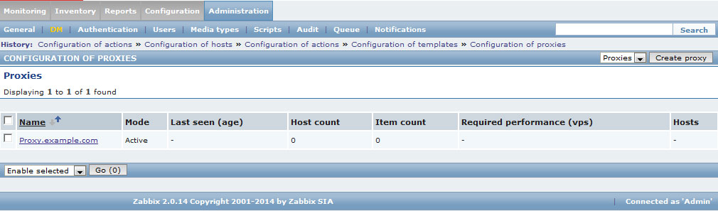 部署Zabbix Porxy_zabbix