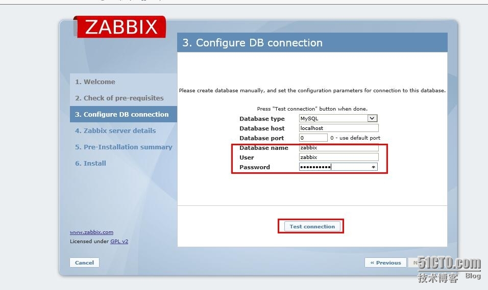 CentOS 6.1下安装zabbix-2.0.6_输入密码