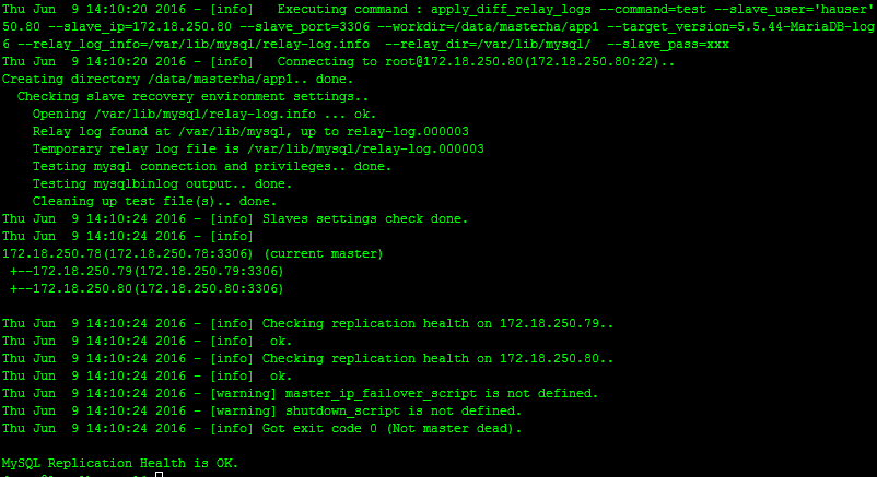 mysql高可用集群之MHA和Galera Cluster_高可用_05