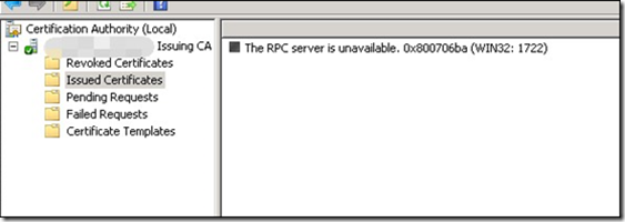 The RPC Server is unavailable_服务