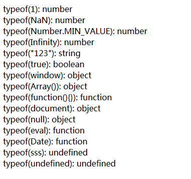 Javascript中的typeof和instanceof_Java