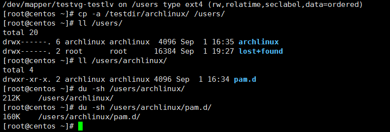 8.31_Linux高级文件系统管理之磁盘配额、RAID和LVM的使用_Linux_69