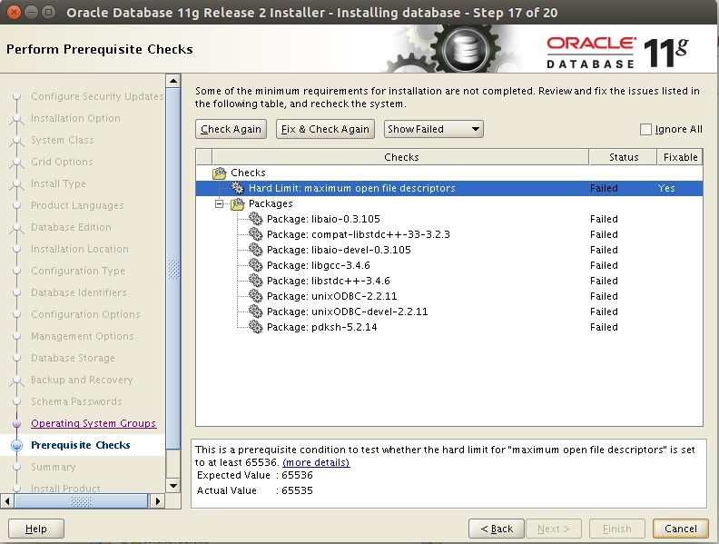 centos 6 oracle 11G DB install_install_19