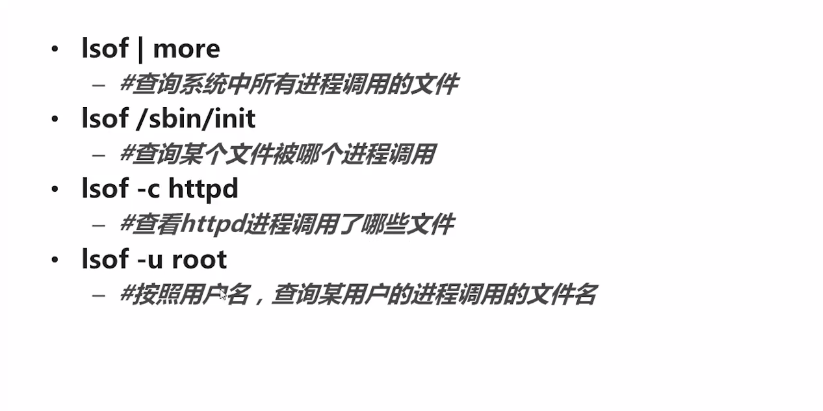 Linux lsof命令详解_命令