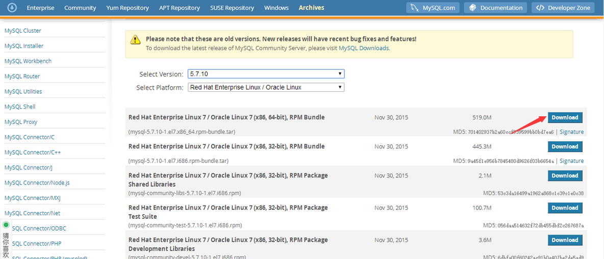 RedHat7.0虚拟机下mysql安装_mysql_08