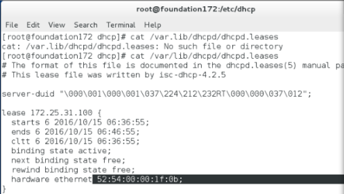 linux学习笔记 DHCP服务器的配置_基础_14