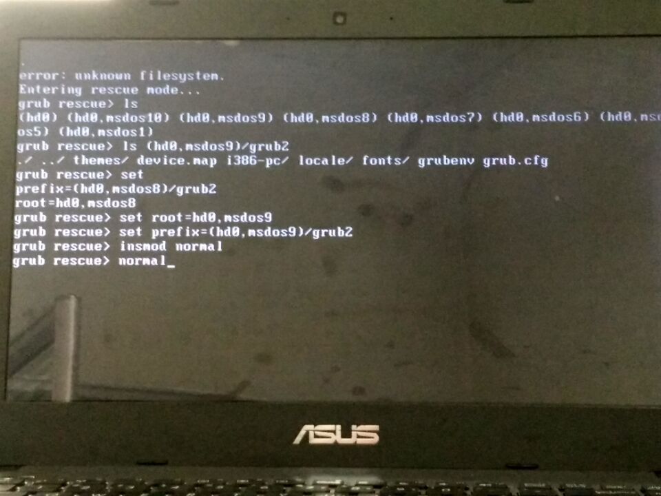 电脑开机出现error:unknown filesystem的解决方法_error