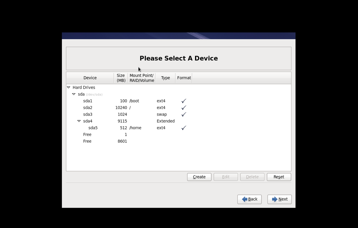 linux安装过程对硬盘进行分区_安装