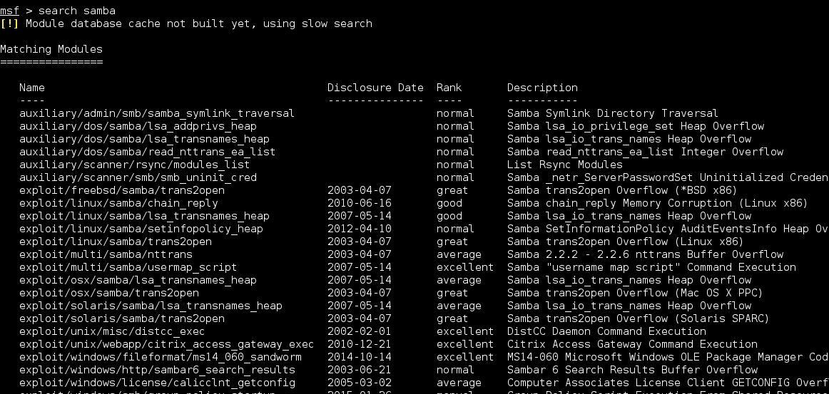 Metasploit溢出samba提权漏洞_admin_02