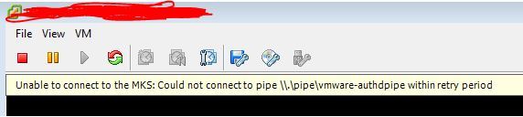 Unable to connect to the MKS: Could not connect to pipe_MKS