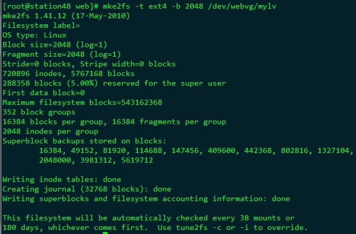 Linux中操作lvm_逻辑盘_13