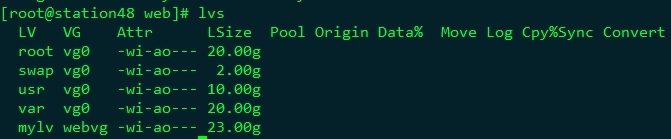Linux中操作lvm_ lvm _23