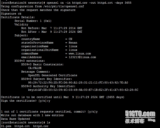 加密、解密、openssl的基本应用以及CA的实现过程_openssl 私有CA _10