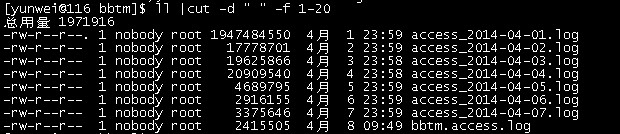 Linux让文件按大小输出cut、awk、grep_Linux让文件按大小输出cut、awk