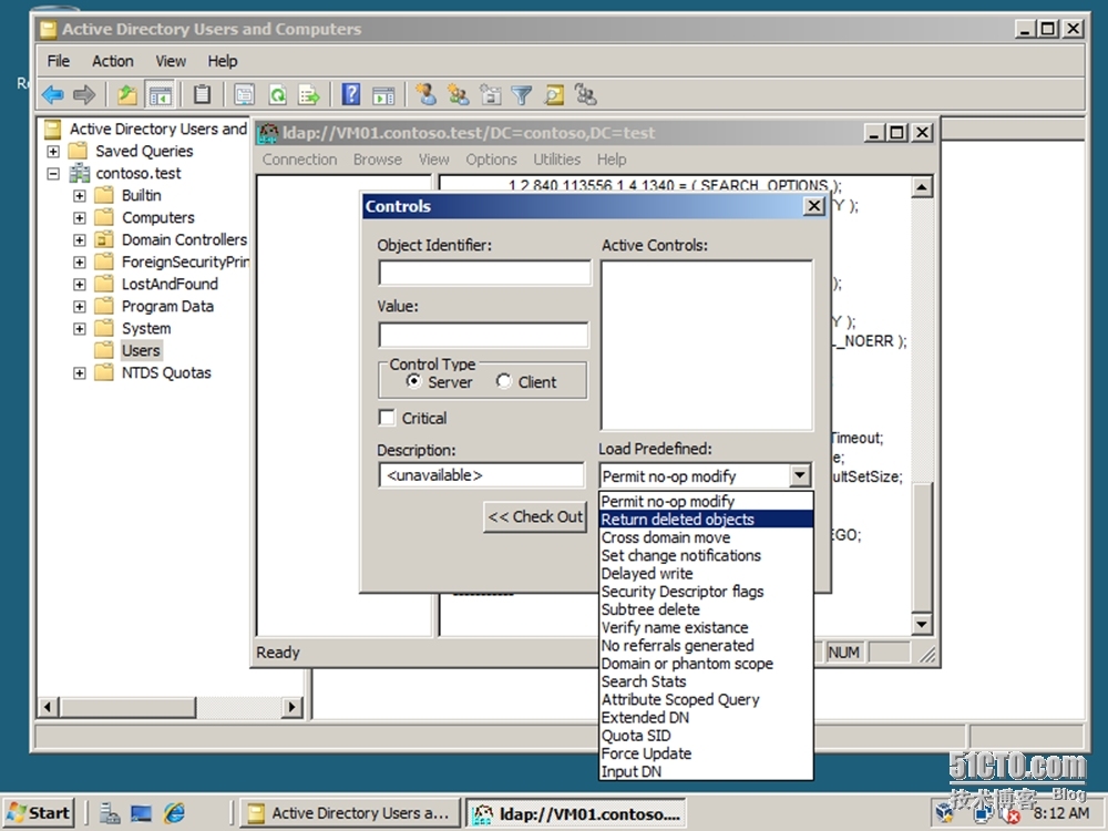 Windows Server 2008 R2使用LDP恢复已删除的用户实战_LDP_08